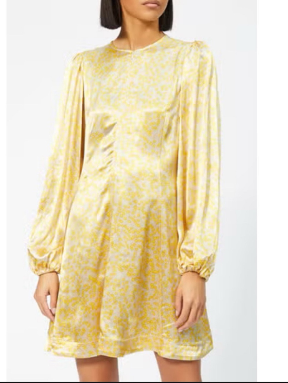 Ganni Paradise Cameron Floral Satin Dress